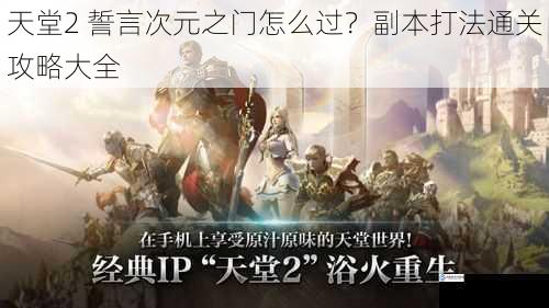 天堂2 誓言次元之门怎么过?副本打法通关攻略大全