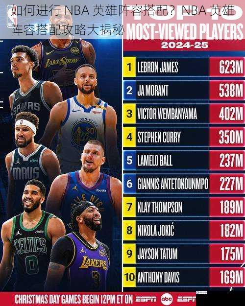 如何进行 NBA 英雄阵容搭配?NBA 英雄阵容搭配攻略大揭秘