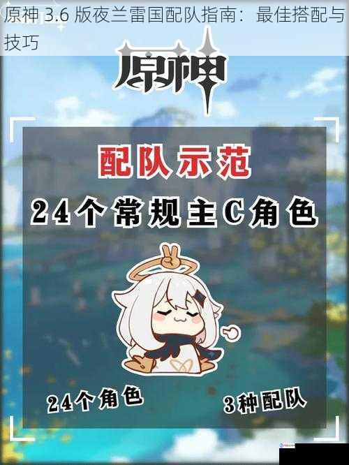 原神 3.6 版夜兰雷国配队指南:最佳搭配与技巧