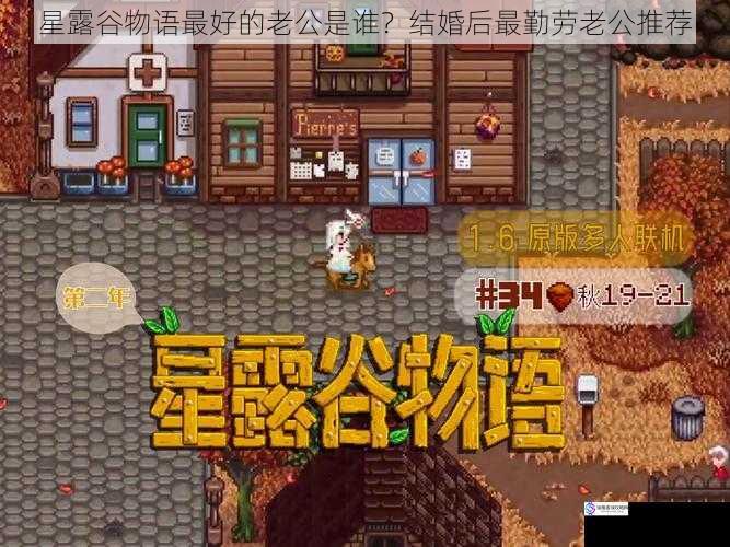 星露谷物语最好的老公是谁?结婚后最勤劳老公推荐