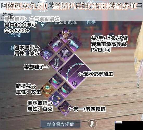 幽蓝边境攻略(装备篇)详细介绍:装备选择与搭配