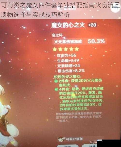 可莉炎之魔女四件套毕业搭配指南火伤流圣遗物选择与实战技巧解析