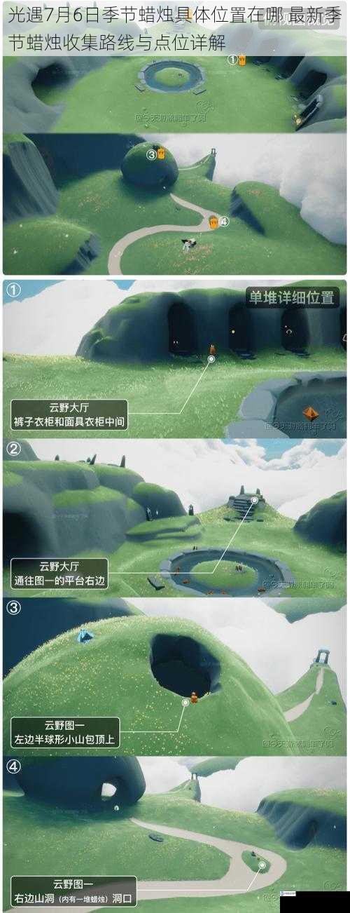 光遇7月6日季节蜡烛具体位置在哪 最新季节蜡烛收集路线与点位详解