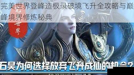 完美世界登峰造极录破境飞升全攻略与巅峰境界修炼秘典