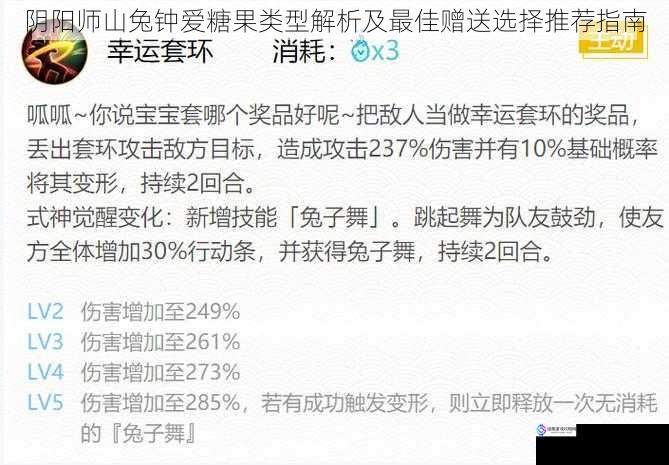 阴阳师山兔钟爱糖果类型解析及最佳赠送选择推荐指南