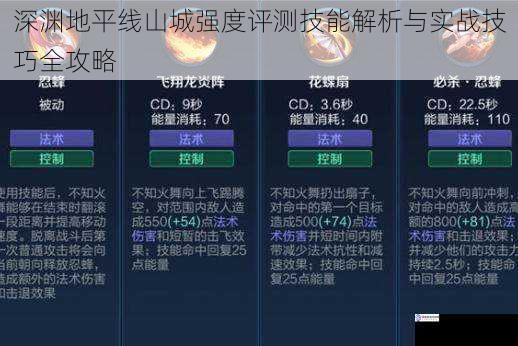 深渊地平线山城强度评测技能解析与实战技巧全攻略