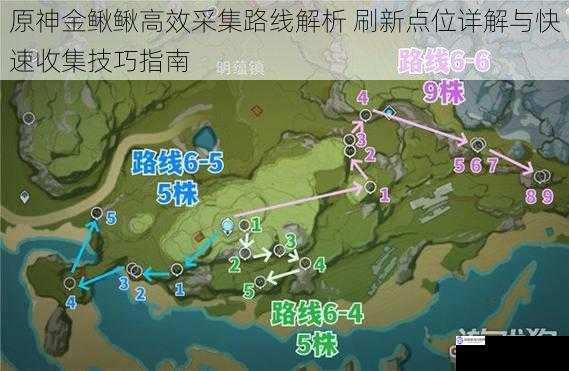 原神金鳅鳅高效采集路线解析 刷新点位详解与快速收集技巧指南