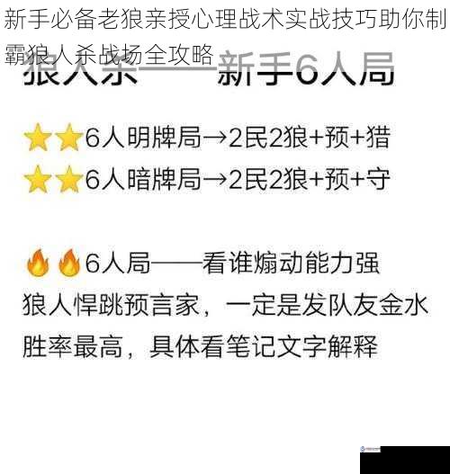 新手必备老狼亲授心理战术实战技巧助你制霸狼人杀战场全攻略