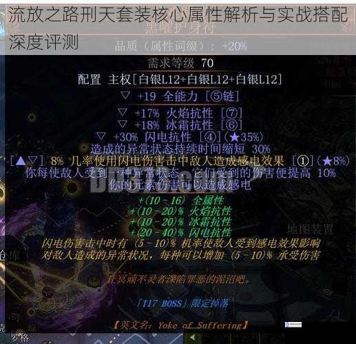 流放之路刑天套装核心属性解析与实战搭配深度评测