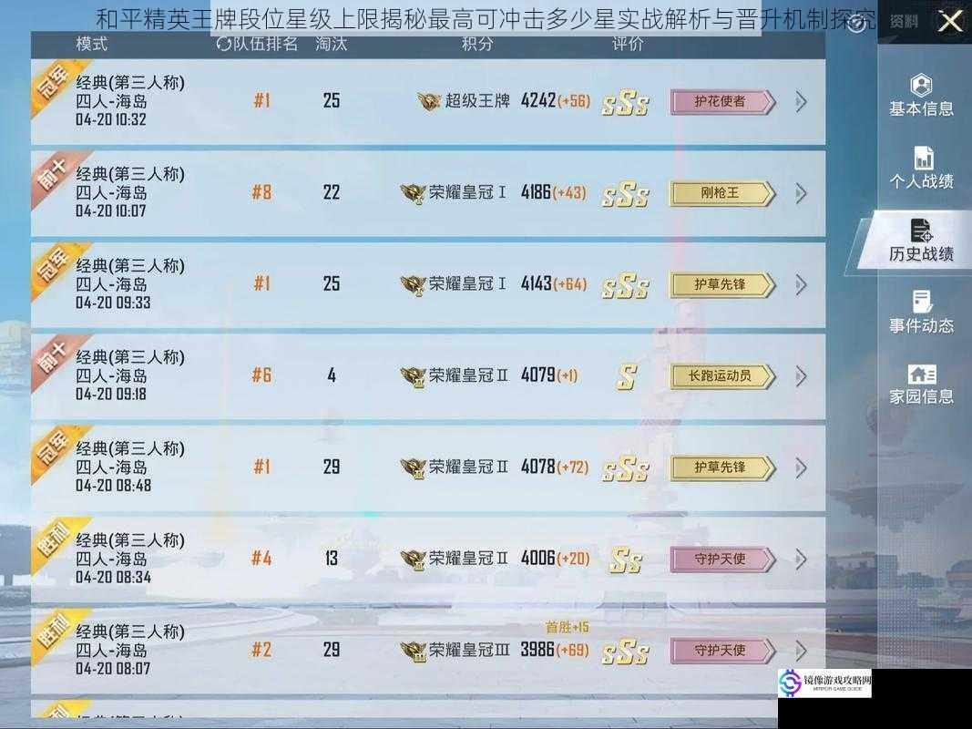 和平精英王牌段位星级上限揭秘最高可冲击多少星实战解析与晋升机制探究