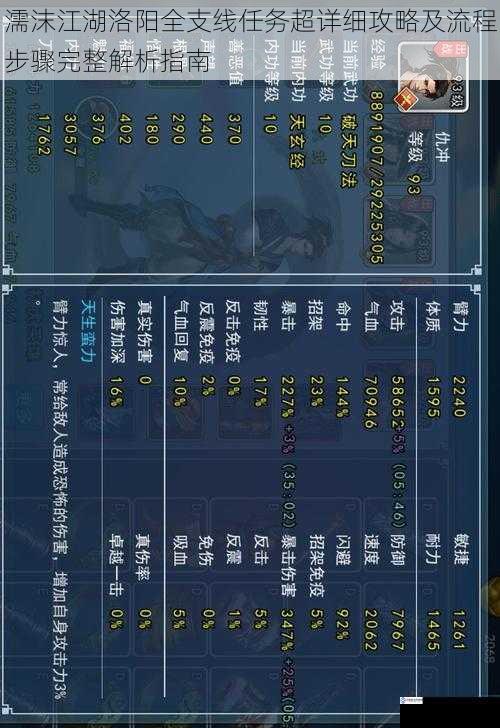 濡沫江湖洛阳全支线任务超详细攻略及流程步骤完整解析指南