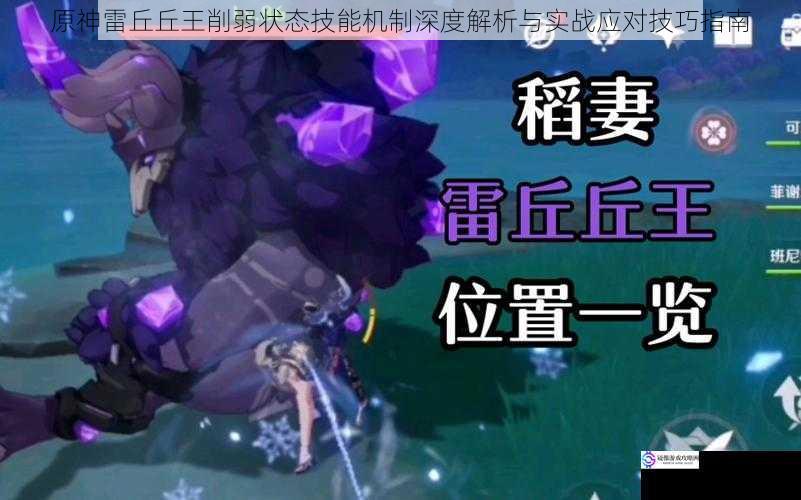 原神雷丘丘王削弱状态技能机制深度解析与实战应对技巧指南
