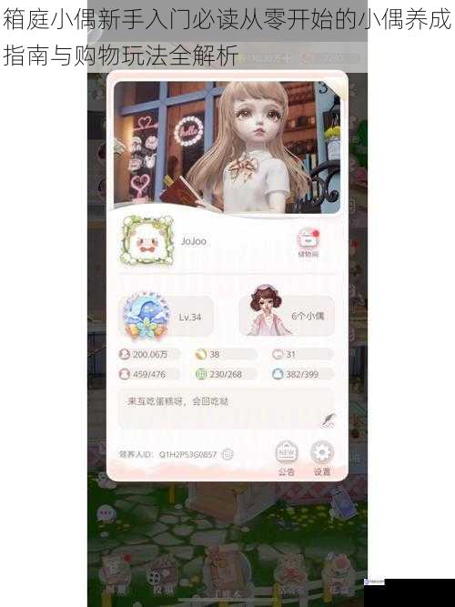 箱庭小偶新手入门必读从零开始的小偶养成指南与购物玩法全解析