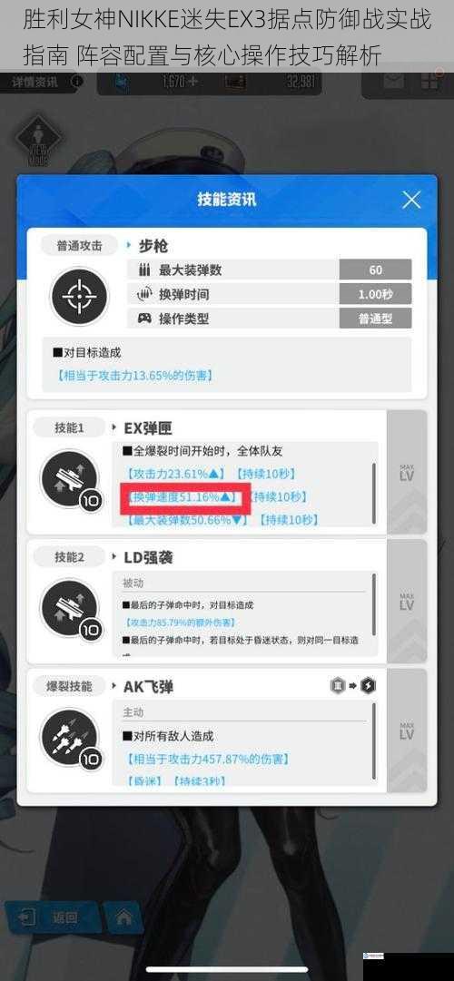 胜利女神NIKKE迷失EX3据点防御战实战指南 阵容配置与核心操作技巧解析