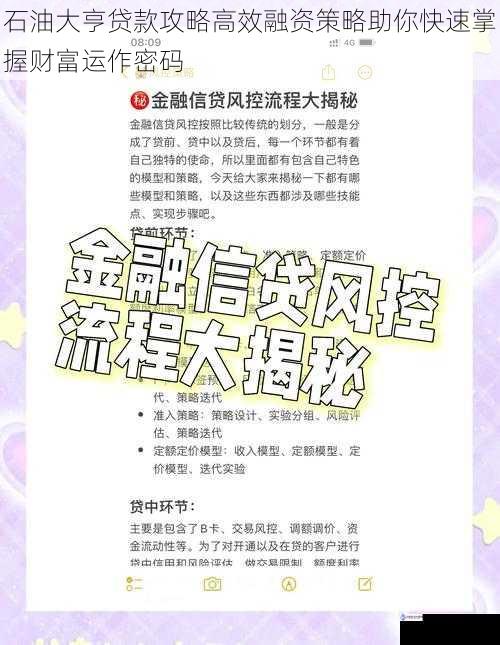 石油大亨贷款攻略高效融资策略助你快速掌握财富运作密码