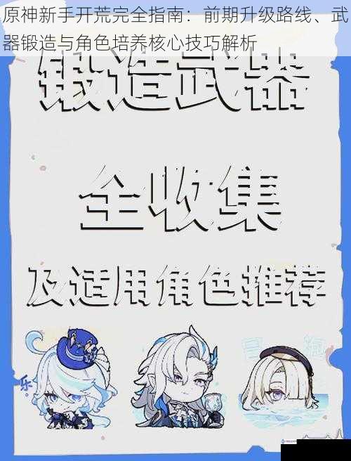 原神新手开荒完全指南:前期升级路线、武器锻造与角色培养核心技巧解析