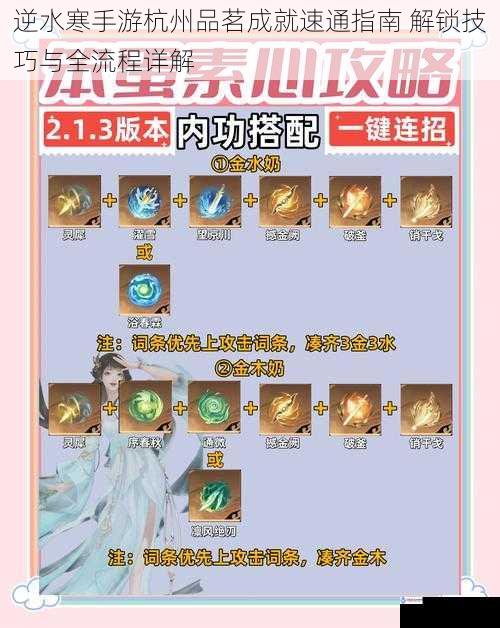 逆水寒手游杭州品茗成就速通指南 解锁技巧与全流程详解