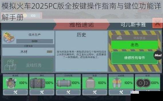 模拟火车2025PC版全按键操作指南与键位功能详解手册