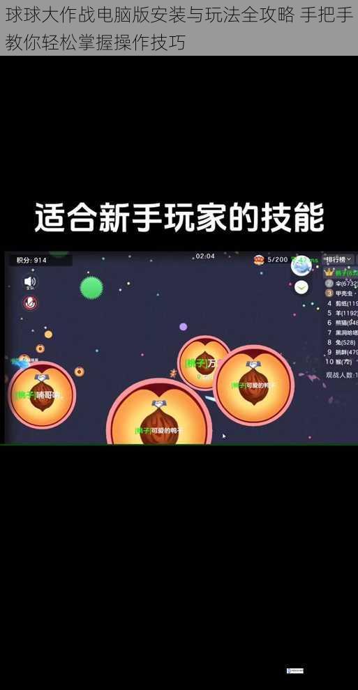 球球大作战电脑版安装与玩法全攻略 手把手教你轻松掌握操作技巧