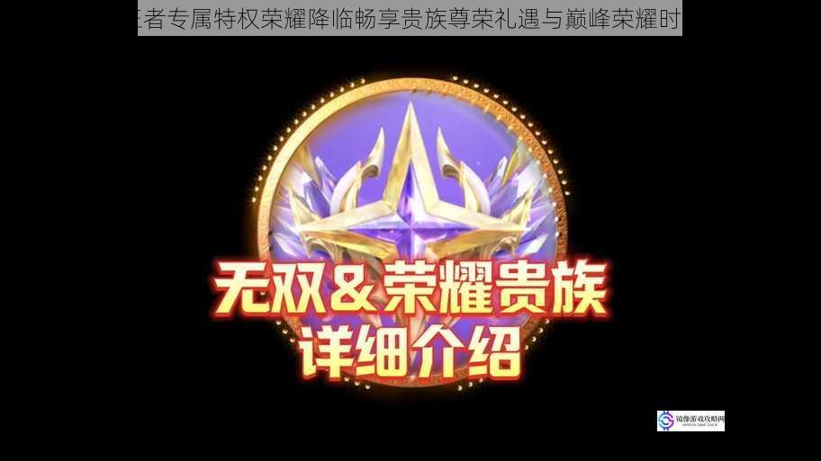 王者专属特权荣耀降临畅享贵族尊荣礼遇与巅峰荣耀时刻