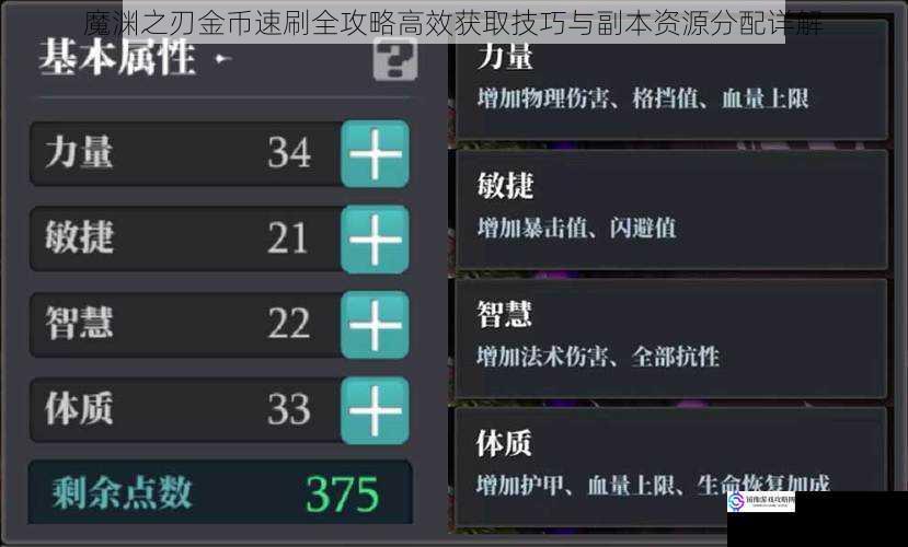 魔渊之刃金币速刷全攻略高效获取技巧与副本资源分配详解