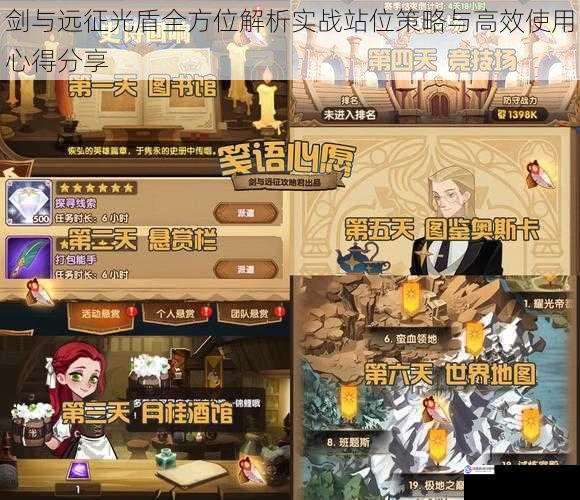 剑与远征光盾全方位解析实战站位策略与高效使用心得分享
