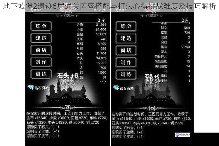 地下城堡2遗迹6层通关阵容搭配与打法心得挑战难度及技巧解析