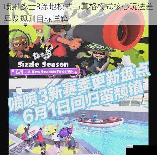 喷射战士3涂地模式与真格模式核心玩法差异及规则目标详解