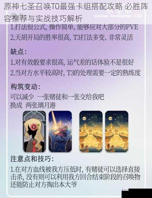 原神七圣召唤T0最强卡组搭配攻略 必胜阵容推荐与实战技巧解析