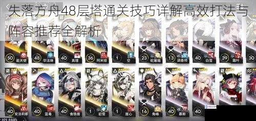 失落方舟48层塔通关技巧详解高效打法与阵容推荐全解析