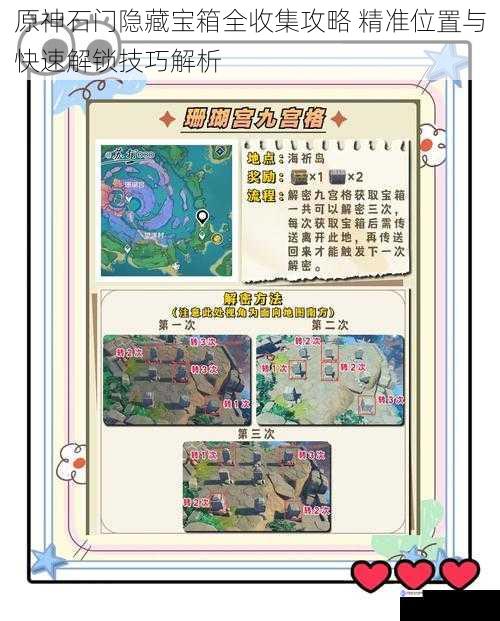 原神石门隐藏宝箱全收集攻略 精准位置与快速解锁技巧解析