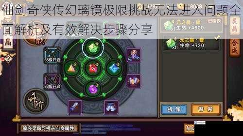 仙剑奇侠传幻璃镜极限挑战无法进入问题全面解析及有效解决步骤分享