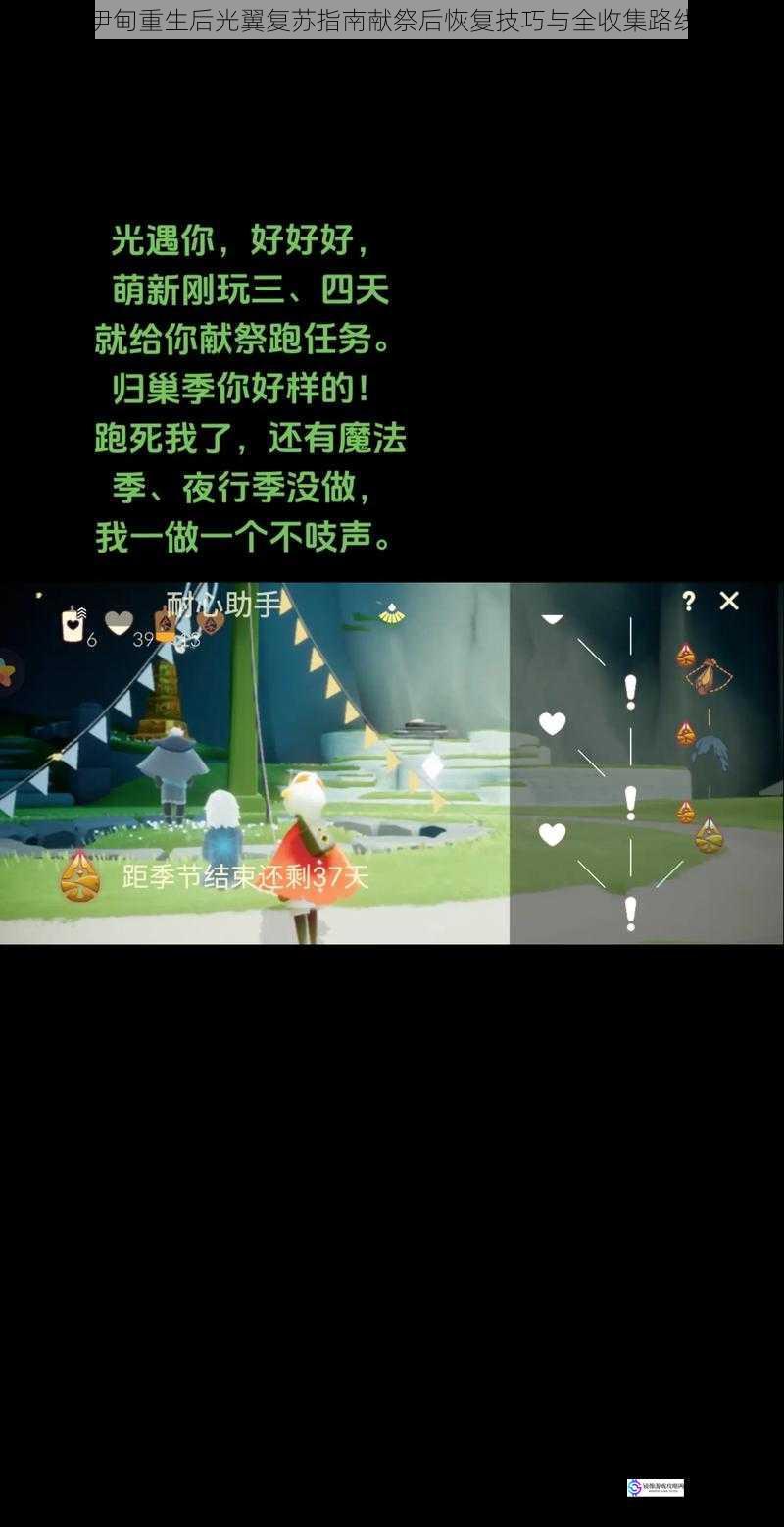 光遇伊甸重生后光翼复苏指南献祭后恢复技巧与全收集路线解析