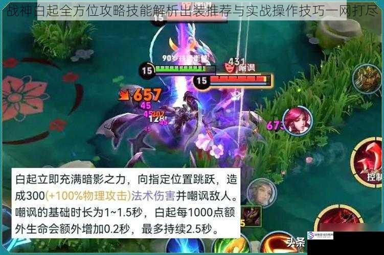 战神白起全方位攻略技能解析出装推荐与实战操作技巧一网打尽
