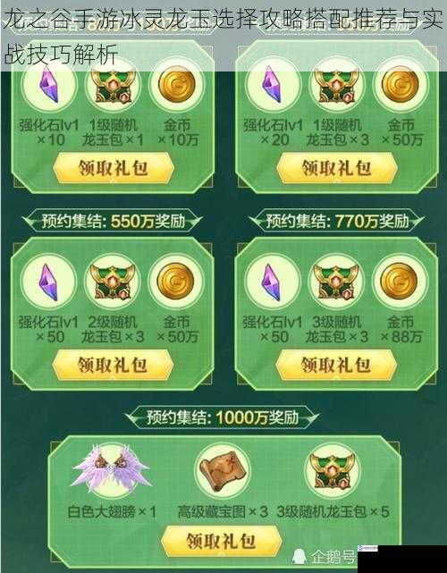 龙之谷手游冰灵龙玉选择攻略搭配推荐与实战技巧解析