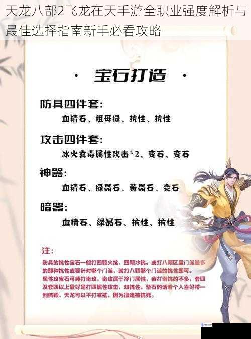 天龙八部2飞龙在天手游全职业强度解析与最佳选择指南新手必看攻略