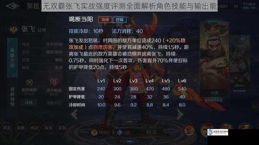 真三国无双霸张飞实战强度评测全面解析角色技能与输出能力表现