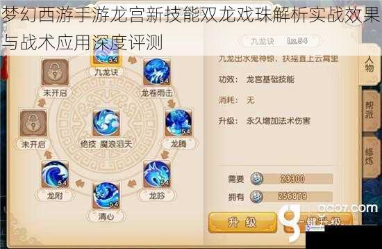 梦幻西游手游龙宫新技能双龙戏珠解析实战效果与战术应用深度评测