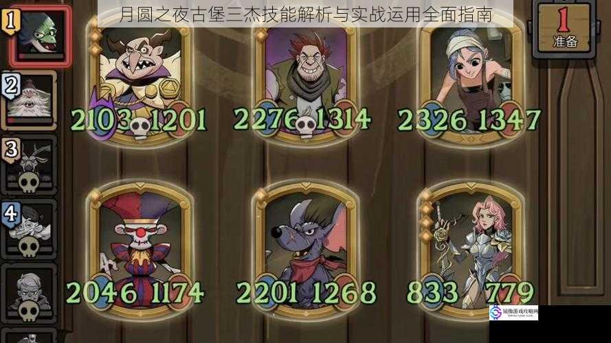 月圆之夜古堡三杰技能解析与实战运用全面指南