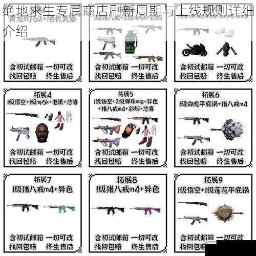 绝地求生专属商店刷新周期与上线规则详细介绍