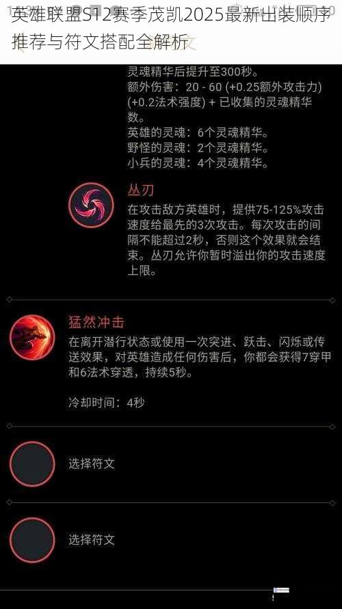 英雄联盟S12赛季茂凯2025最新出装顺序推荐与符文搭配全解析