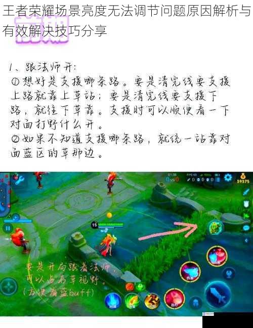 王者荣耀场景亮度无法调节问题原因解析与有效解决技巧分享