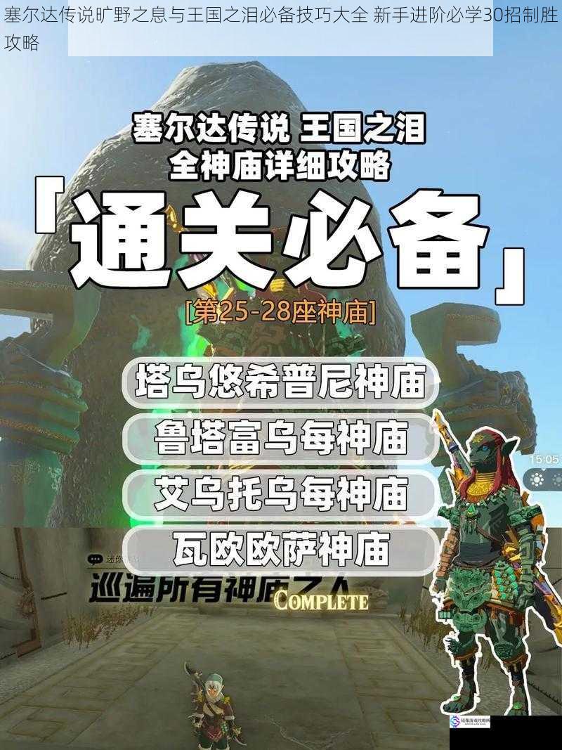 塞尔达传说旷野之息与王国之泪必备技巧大全 新手进阶必学30招制胜攻略