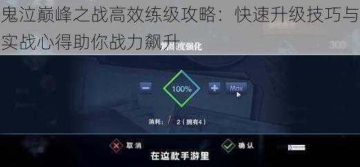 鬼泣巅峰之战高效练级攻略：快速升级技巧与实战心得助你战力飙升