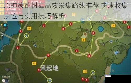 原神蒙德树莓高效采集路线推荐 快速收集点位与实用技巧解析