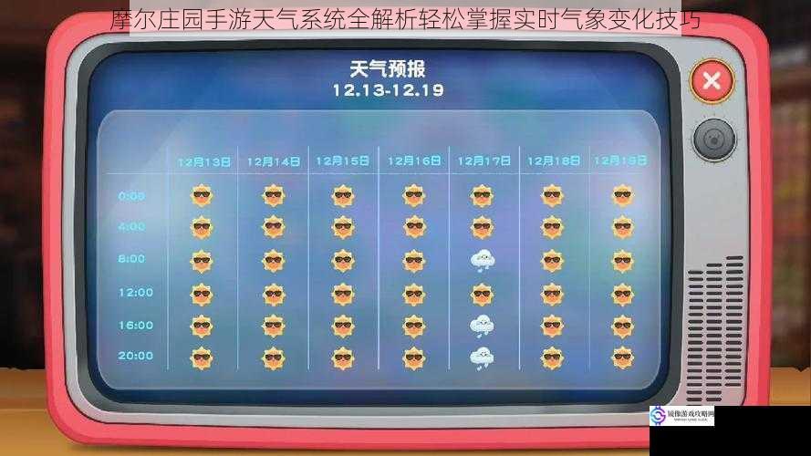 摩尔庄园手游天气系统全解析轻松掌握实时气象变化技巧