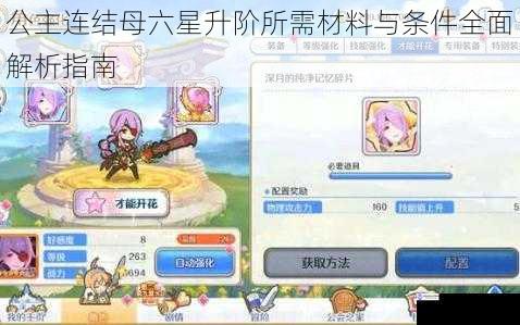 公主连结母六星升阶所需材料与条件全面解析指南