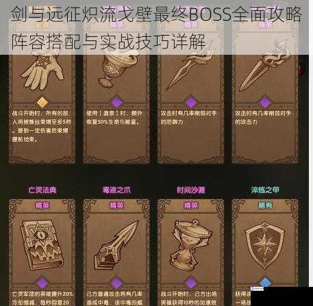 剑与远征炽流戈壁最终BOSS全面攻略阵容搭配与实战技巧详解